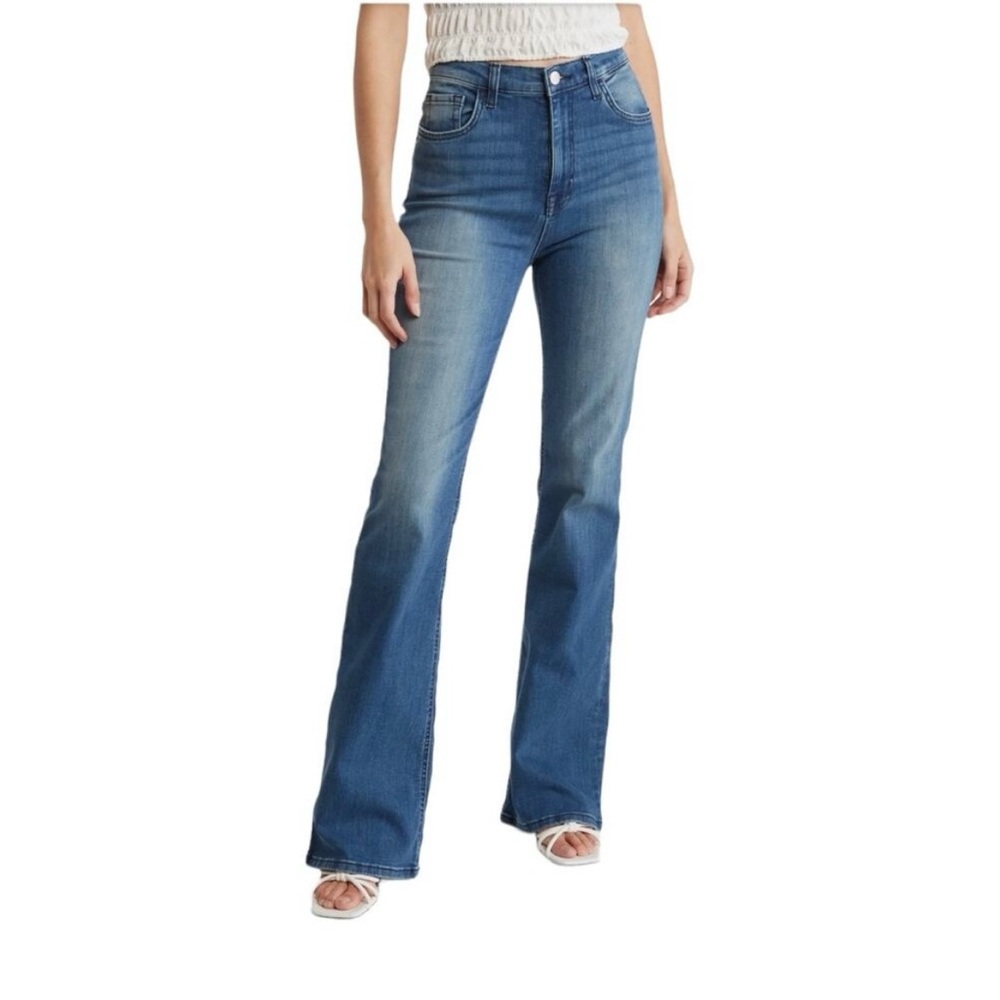 C/E by Current Elliott High Rise Flare Jeans Sz 30